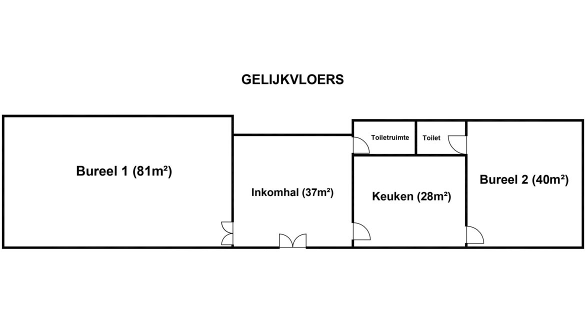 Plan gelijkvloers